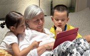 Xem clip Lisa Leon nói chuyện với bà nội, nhiều người thích mê điều này, phải công nhận mẹ Hà Hồ khéo dạy các con
