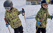 2 con trai của Tâm Tít thể hiện kỹ năng trượt tuyết siêu đỉnh, thần thái được khen &quot;chuẩn thiếu gia nhà giàu&quot;