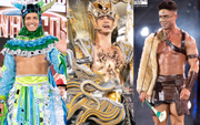 "Vũ trụ trai đẹp" Mr World khoe body tượng tạc trong National Costume ở Phan Thiết: Nam vương Tuấn Ngọc diện đồ 25kg, lộ diện top 20