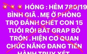 Sự thật về thông tin lan truyền "mẹ đánh con tử vong rồi bắt grab bỏ trốn" ở TP HCM