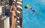 Phát hoảng ca sĩ đình đám diện bikini, khoe thân hình mỏng như tờ giấy
