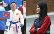 Võ sĩ Việt Nam giành HCĐ SEA Games chỉ trong 30 giây, được vợ hotgirl cổ vũ nhiệt tình trên khán đài
