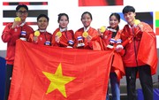 Video: Quá tự hào khoảnh khắc Quốc ca Việt Nam vang lên giữa nhà thi đấu SEA Games 33, Việt Nam vô địch!