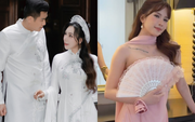 Trực tiếp đám cưới Hồ Quỳnh Hương: Thiều Bảo Trâm khoe visual xinh khi lần đầu làm phù dâu, cô dâu tung ảnh cưới