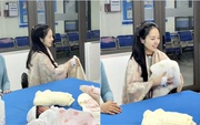 Sở hữu mặt mộc sau sinh đẹp như "thần tiên tỷ tỷ", sản phụ trẻ khiến dân tình rủ nhau truy lùng danh tính