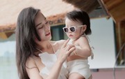 "Phu nhân hào môn" Phương Oanh tung bộ ảnh đồ đôi bên con gái, netizen tấm tắc khen: Con gái giống cha giàu ba họ