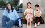 Con trai Đàm Thu Trang nói gì về nhan sắc của mẹ năm 18 tuổi?