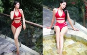 Vợ Đoàn Văn Hậu tung ảnh bikini nóng bỏng, khoe vóc dáng "đồng hồ cát" sau 1 năm "giấu nhẹm" vì sinh con