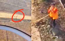 Máy bay trực thăng sà sát xuống cánh đồng, người phụ nữ bên dưới không bỏ chạy mà lại vái lạy, hỏi tại sao?