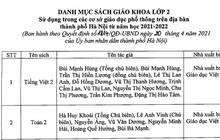 Hà Nội công bố danh mục SGK lớp 2, lớp 6 sử dụng từ năm học 2021-2022