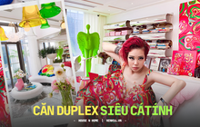 Căn duplex siêu cá tính của nhà thiết kế: Chơi toàn màu rực rỡ, ai ngắm cũng phải thốt lên "không đụng hàng"