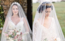 Vì sao trong lễ cưới, các cô dâu thường đeo khăn trùm đầu?