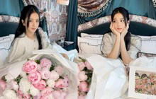 Từ nay hãy gọi Jisoo (BLACKPINK) là công chúa: Xinh đến "sốc visual", ôm 1 bó hoa thôi mà kiều diễm như hoàng tộc