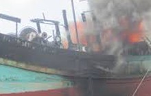 Nổ trên tàu cá, 1 người mất tích, 2 người bị thương