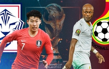 Trực tiếp Hàn Quốc - Ghana: Bóng đá châu Á tiếp tục thăng hoa?