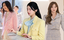 Học cách diện áo khoác vải tweed từ các diễn viên Hàn Quốc