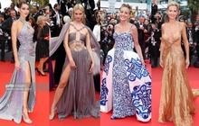 Cannes ngày 6: Sharon Stone cởi váy trên thảm đỏ, hai người đẹp gặp sự cố "lộ hàng" kém duyên