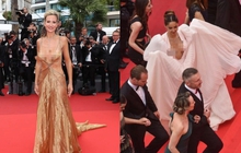 Cận cảnh "hớ hênh" trên thảm đỏ Cannes 2022