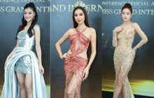 Dàn Hoa hậu Vbiz đọ nhan sắc tại họp báo Miss Grand International 2023: Thùy Tiên chiếm "spotlight" giữa các đàn chị