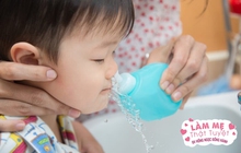 Tiềm ẩn nguy cơ viêm tai giữa ở trẻ do rửa mũi không đúng cách