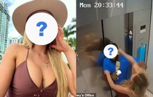 Lộ clip nữ người mẫu đánh đấm bạn trai dữ dội trong thang máy