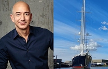 Toàn cảnh siêu du thuyền dài gấp đôi máy bay Airbus, cao hơn đại kim tự tháp của tỷ phú Jeff Bezos đang ở Hà Lan