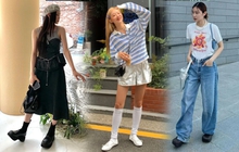 Gợi ý outfit xuống phố cuối tuần từ các cô nàng Hàn Quốc