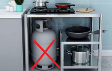 Đừng đặt bình gas ngay dưới bếp nấu, đây mới là vị trí chuẩn mà bạn nên để