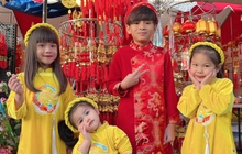 Các em bé nhà ca sĩ Thanh Thảo hạnh phúc đón Tết tại Mỹ, xa quê nhưng luôn dạy con về dịp lễ cổ truyền