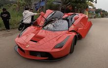 Nhóm bạn trẻ Quảng Ninh mô phỏng Ferrari LaFerrari triệu đô đón Tết: Tốn 250 ngày, làm cửa cánh chim như thật