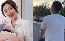 Ông xã Minh Hằng hiếm hoi lên sóng cùng con trai, có 1 hành động chuẩn bố bỉm