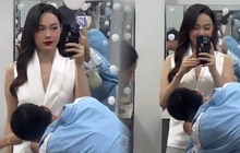 Minh Hằng trở lại công việc sau hơn 1 tháng sinh con, vóc dáng "mẹ bỉm sữa" ra sao?