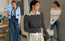 10 set đồ len mỏng đẹp cho mùa lạnh sắp tới