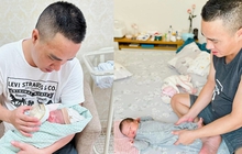 MC "Chúng tôi là chiến sĩ" khoe con gái ngoan ngoãn, ông xã nuông chiều làm mọi việc từ ru con đến thay bỉm