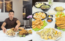Mâm cơm 800k cho 8 người ăn của Lê Anh Nuôi được chia sẻ rầm rộ: Đầy ụ gà luộc, tôm chiên, mực xào!