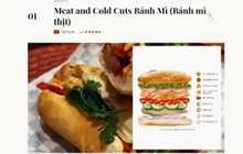 Bánh mì xếp số 1 trong danh sách 100 món ngon thế giới