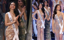 Rộ ảnh Bùi Quỳnh Hoa trên sân khấu Miss Universe sau khi trượt Top 20, biểu cảm gây chú ý