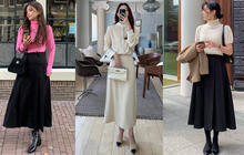 Mặc đẹp hơn khi phối 4 kiểu giày với chân váy dài