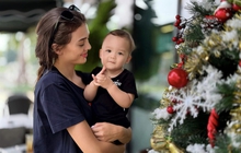 Bùi Tiến Dũng khoe con trai chập chững biết đi nhưng lại than thở một điều vì thương vợ mẫu tây