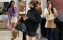 10 cách diện áo len và chân váy ngắn trẻ trung, tôn dáng cao ráo