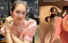 Linh Rin tích cực skincare trước ngày cưới, tâm đắc 1 cây lăn nâng cơ đến độ phải khoe ngay