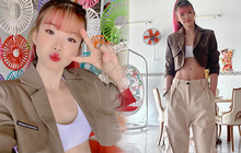 Khởi My khoe cận cơ bụng săn chắc, ai dè phải vội lên tiếng vì bị nghi chỉnh ảnh "sống ảo" quá lố