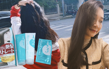 Tự duỗi tóc tại nhà với bộ sản phẩm của Nhật giá hơn 200k: Cô nàng tóc bông xù cực kỳ tâm đắc với kết quả nhận về