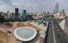 Toàn cảnh giếng trời khổng lồ hình hoa sen giữa lòng TP.HCM của tuyến Metro số 1