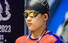Thần đồng bơi lội 14 tuổi Nguyễn Thúy Hiền "hái vàng" sau SEA Games 32
