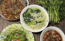 Loạt mâm cơm dân dã miền Tây khiến người xem ấp ủ giấc mơ "bao giờ giàu về quê sống"