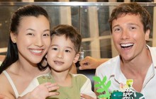 Hoàng Oanh cùng chồng cũ tổ chức tiệc nhân ngày Quốc tế Thiếu nhi cho con