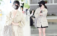 Song Hye Kyo xuất hiện thanh lịch tại sân bay, cười tươi rói chào phóng viên
