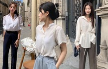 Mặc đẹp không khó với áo sơ mi trắng