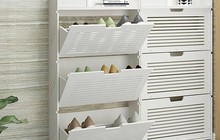 Những mẫu tủ giày thiết kế thông minh giúp không gian sống thêm phần ấn tượng